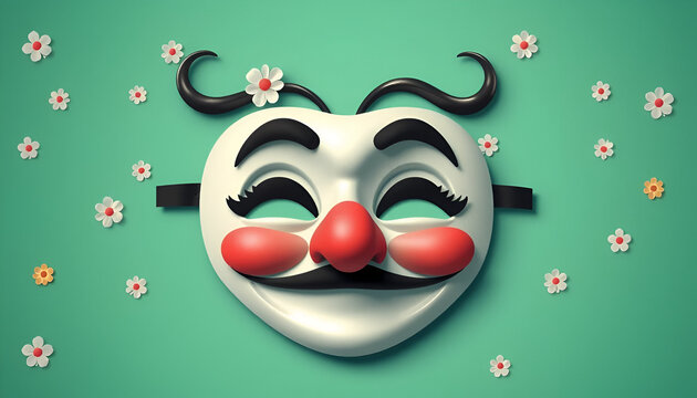 1st April Fool's Day Spreading smiles and laughter April Fools Day with this cheerful clown