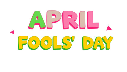 1st April Fool's Day Celebrate April Fool's Day with a trumpet and a clown hat. celebrate the month of April
