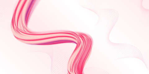 rose gold wavy line on white background, Luxury Design background