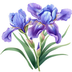 Beautiful Flower Clipart Vector Illustration - Floral Design for Graphics