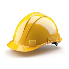 Fototapeta premium Yellow hard hat isolated on white background.
