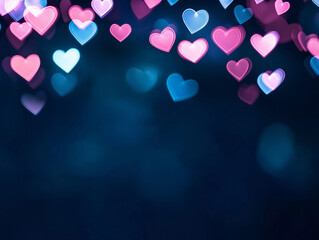 valentine background with hearts