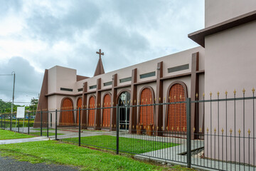 Small modern church San Rafael church Alajuela, Costa Rica