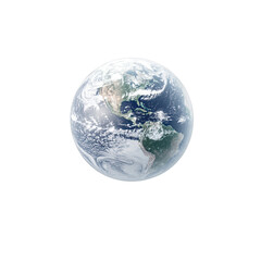 Rotating earth image transparent background global view natural environment digital art