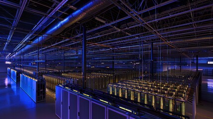 Fototapeta premium view of a dark room