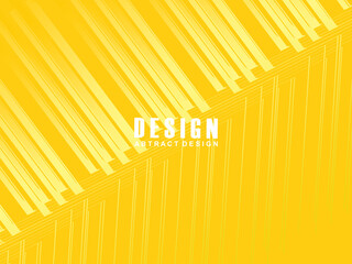Elegant abstract yellow lines on yellow background with space. Luxury concept. Vector illustration