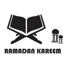 silhouette of the commemoration of Ramadan and Eid al-Fitr