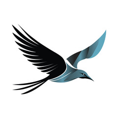 Design an elegant bird logo symbolizing freedom and creativity for modern branding needs