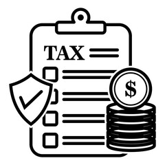 Tax Line Icon