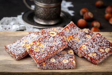 Traditional delicious turkish dessert cezerye