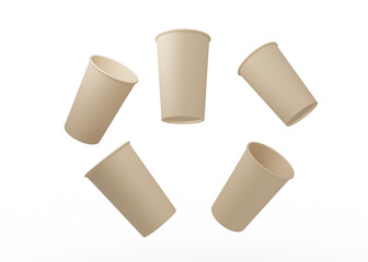 Eco Friendly Kraft Coffee Cup Mockup