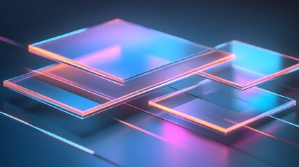 Creative digital layered design modern studio graphic artwork futuristic environment aesthetic viewpoint