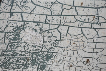 cracked painting texture on plexiglass