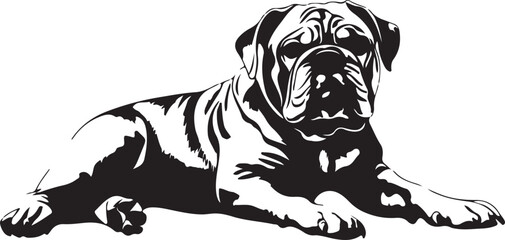 Detailed Dachshund Silhouette Artistic Canine Vector