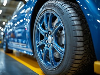 Mechanical Precision: Car Tire Installation