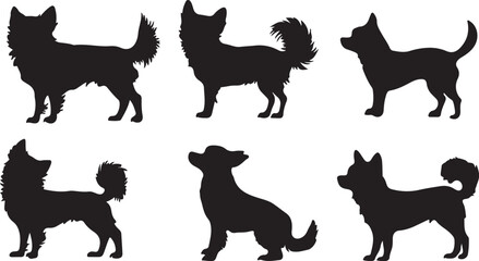 Chihuahua Silhouette Vector: Artistic Canine Illustration