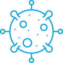 Epidemic icon single vector illustration