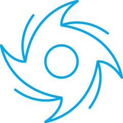 Cyclone icon single vector illustration