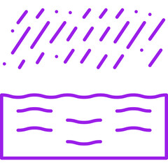 Water Flooding icon single vector illustration