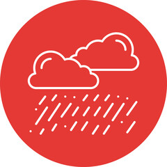 Heavy Rain icon single vector illustration