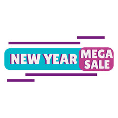 3D Text Effect - New Year Mega Sale