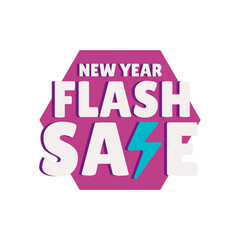 3D Text Effect - New Year Flash Sale