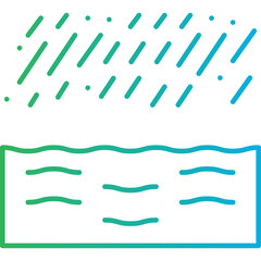 Water Flooding icon single vector illustration