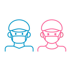 イラスト_帽子着用