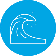 Cold Wave icon single vector illustration