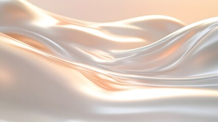 Naklejka premium Fluid abstract texture in soft hues minimalist design digital art gentle environment close-up perspective serenity concept