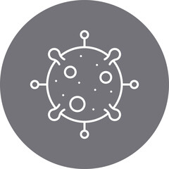 Epidemic icon single vector illustration