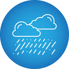 Heavy Rain icon single vector illustration