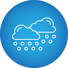 Heavy Snows icon single vector illustration