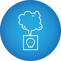 Toxic Fumes Release icon single vector illustration