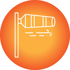 Wind Indicator icon single vector illustration