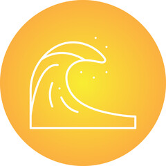 Cold Wave icon single vector illustration