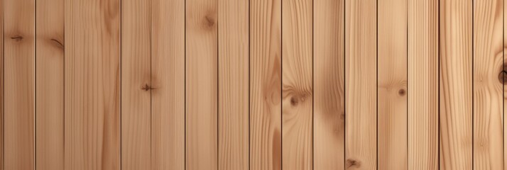 Fototapeta premium Smooth and Natural Wooden Wall Texture in Warm Brown Color with Vertical Planks Ideal for Background and Design Projects