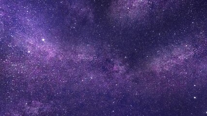 Purple nebula fills space, brightly glowing against the dark background of space. Stars and galaxy space sky night universe overlay virtual background video animation. High quality 4k footage - Powered by Adobe