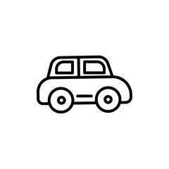 Car icon Thin line art isolated