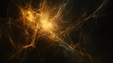 Dynamic energy flow abstract space digital art dark environment close-up view conceptual visualization