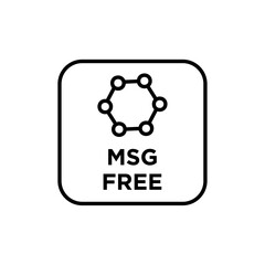 Msg free icon Thin line art isolated