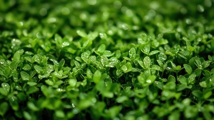 Obraz premium Magic Meadow Lights: Shining Green Background