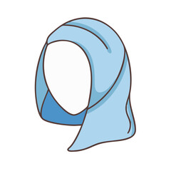headscarf vector icon, headscarf vector illustration - simple illustration of headscarf, perfect for headscarf logos and icons