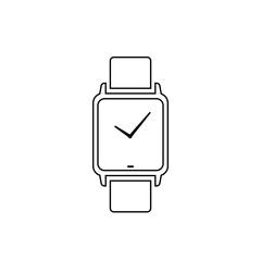 flat hand watch illustration icon