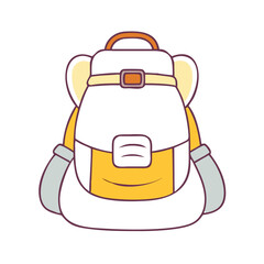 pilgrim s backpack vector icon, pilgrim s backpack vector illustration - simple illustration of pilgrim s backpack, perfect for pilgrim s backpack logos and icons
