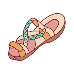 pilgrim s sandal vector icon, pilgrim s sandal vector illustration - simple illustration of pilgrim s sandal, perfect for pilgrim s sandal logos and icons