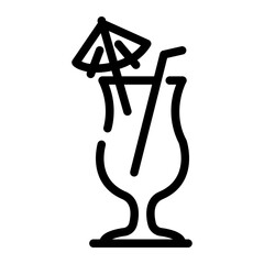 cocktail Line Icon