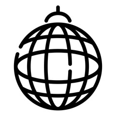 disco ball Line Icon