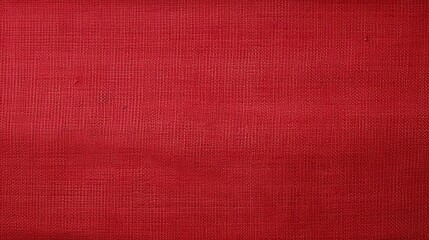 Fototapeta premium Closeup of Red Fabric Texture Showing Detail for Artistic Background or Textile Design Projects