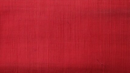 Closeup of Rich Red Fabric Texture Ideal for Background Use in Various Design Applications and Creative Projects